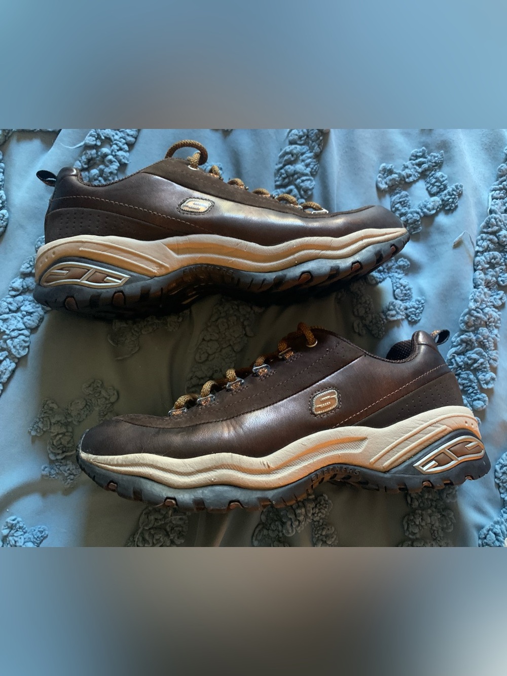 Skechers Women's Brown and Cream Athletic Sneakers